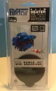 Hydor Betta Bowl Slim Fish Tank Heater 4-watt 3" Round Black NEW in Package