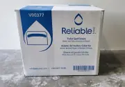 Reliable White 1/2 Fold round Toilet Seat Cover - 1 Case (5000 sheets)