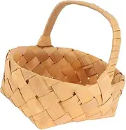 ULDIGI Wedding Flower Basket Small Decorative Woven Garden Basket with Handle for Events Picnics Elegant Floral Arrangement Storage for Special Occasions