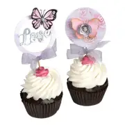 Sizzix Framelits Die & Stamp Set By David Tutera Cupcake Topper*