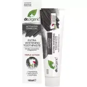 DR ORGANIC Toothpaste (Whitening) Activated Charcoal 100ml