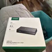 UGreen HDMI 2 In 1 Out KVM Switch **NEW SEALED** #lots