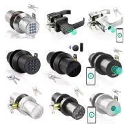 Smart Door Knob Keyless Fingerprint Door Lock Keypad Biometric Deadbolt Entry