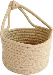 BESTYASH Cotton Rope Storage Basket Round Container Home Accessories for Boys and Girls' Toys Books Organization