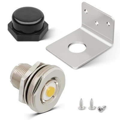NMO to PL259 Connector with L Shape Antenna Bracket and Cover for VHF, UHF, H...