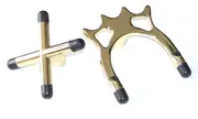 Pool Snooker Billiard Table Cue REST and SPIDER Brass Jigger Set