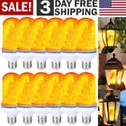 6/12Pcs Flickering Bulb LED Flame Light E27 Bulbs Light Bulbs Gas Flames Outdoor