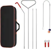 Car Emergency Tool kit, 67 inch Long Reach J-Hook Kit and 80cm/31.5" Extended Version Heavy Duty Button Master for Car Emergency Tool Long Reach Grabber Tool (Type III)