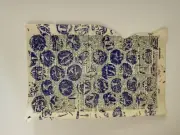Gelli Prints On Vintage Dictionary Pages Blues (5 Pages)