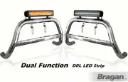 Bull Bar + 17" Night Blazer LED bar For Nissan Navara NP300 2016+ EU EC Approved