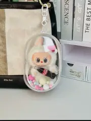 Transparent Protective Case for POP MART Labubu The Monsters Plush cocola surpri