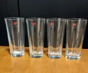 Set Of 4 Bormiolo Rocco 5.5" Tall Highball Glasses Made In Italy