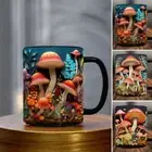 3D Ceramic Coffee Mug with Magic Mushrooms 3D Space Design Mugs New Tea Cup