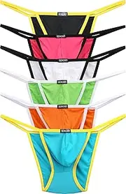 [iKingsky] Men's Cheeky Underwear Mens Pouch Bikini Panties Sexy Branzilian Back Briefs