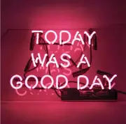 Today Was A Good Day Pink Acrylic 14" Neon Sign Lamp Light Beer Decor Club AA