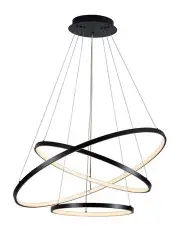 [Lexi Lighting] Trinity LED Pendant Light Large in Black