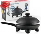 DiamondForce 25cm Electric Skillet Nonstick Frying Pan Mini Oven Combo Black