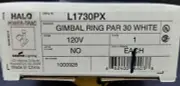 Halo Power Trac Gimbal Ring Par 30 in White L1730PX