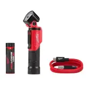 Milwaukee Handheld Flashlights 1.375" Pivoting High/Low Switch Aluminum Black