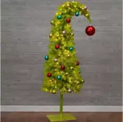 5 Ft GRINCH LED Pre-Lit Bright Green Whimsical Christmas Tree Hobby Lobby 2024