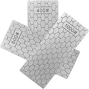 SEWACC 3Pcs Diamond Sharpening Stone Ergonomic Cutlery Sharpener for Kitchen Durable Diamond Sharpening Plates for Chef Knives Scissors and More Grit