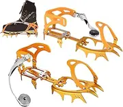 [Generic] Ice Grippers for Shoes, Walk Traction Cleats, 14-Spikes Ice Snow Traction Cleats Crampons Anti-Slip Snow Shoes Cleats Ice Winter Walking Boots Cleats for Men