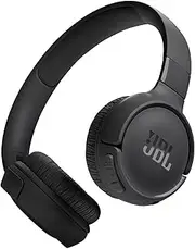 JBL Tune 520BT, JBL Pure Bass Sound, Wireless Bluetooth 5.3 Technology, Customize Your Listening Experience, Up to 57H Battery Life and Speed Charge (5mins = 3H), Black
