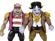 Neca TMNT Teenage Mutant Ninja Turtles in Time Pirate Bebop & Rocksteady Figures