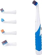 Pest Reject Pro Electric Cleaning Brush with 4 in 1 Multiple Brush Heads, Indoor Household Cordless Motorized Brush for Bathroom Toilet Kitchen Tile Crevice,Blue, (SZ-1)