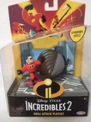 Disney Pixar The Incredibles 2 Drill Attack Playset Action Figure Mr Incredible