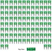100x Mini Blade Fuse APM ATM 30A Amp Motorcycle Automotive Circuit Spade Set Kit