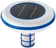 Pool Ionizer Solar Powered,Automatic Floating Pool Cleaner Water Purifier,Clear Water Guaranteed,Cleans Pools Up to 35,000 Gallons,Ideal for Spas,Hot Tubs,Fresh Salt Water Pool Spa