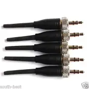 5pcs 1/8in. Lock Microphones Connector for Sennheiser Sony Headset Lavalier Mic