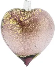 [Glass Of Venice] Murano Glass Heart Christmas Ornament - Purple Gold