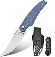 [Harnds] Shark Outdoor Fixed Blade Knife With Kydex Sheath - D2 Steel Blade Ideal for Camping, Premium Survival and Bushcraft