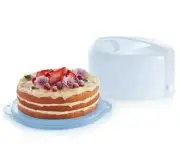 TUPPERWARE ROUND CAKE TAKER Blue