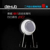 在飛比找ETMall東森購物網優惠-DeHUB 二代超級吸盤 雙掛勾(白)