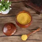 Wooden Seasoning Pot with Tray Spoon Set Kitchen Storage Spice Jar AU
