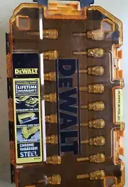 NEW DEWALT DRIVE BIT SOCKET SET 3/8" DRIVE SAE/Metric 17-Piece 70101550