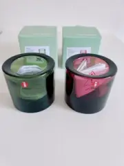 NEW Iittala Kivi 60mm Calluna & Forest Green set VOLVE candle holder with Box