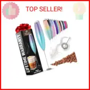 Zulay Powerful Milk Frother for Coffee with Powerful Motor - Handheld Frother El