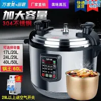 在飛比找Yahoo!奇摩拍賣優惠-商用電壓力鍋大容量50L機械式雙膽40L超大特大號17L-6