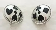 Card Suit Conchos Jeremiah Watt Bridle Loop Backs Stainless Steel Horse Tack New