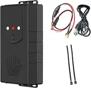 Car Under Hood Animal Repeller Repellent Mice Repeller Deterrent Device with Strobe Light Support 3 Power Supply Methods for Car Truck Van Indoor Warehouse Black One Size