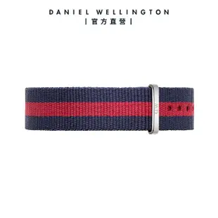 【Daniel Wellington】DW 錶帶 Classic Oxford 藍紅織紋錶帶(DW00200001)