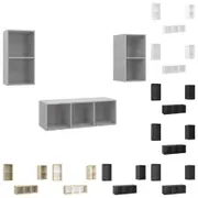 TV Cabinet Set 3 Piece Chipboard Stand Rack Furniture Multi Colours vidaXL