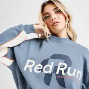 Red Run Activewear Muse Oversized Crew Sweatshirt