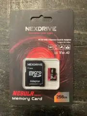 NEXDRIVE 256GB Micro SD MicroSDXC A2 V30 HD 4K Memory Card