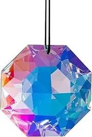 Colorful Crystal Sun Catcher, Rainbow Crystals Prism for Window, 0.91 inch Decorative Sun Catcher Pendant for Home and Outdoor, Vibrant Angle Ornament for Indoor Decoration