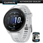 Garmin Forerunner 165 Smart Sport Watch, Mist Gray +Whitestone w/ Warranty Kit